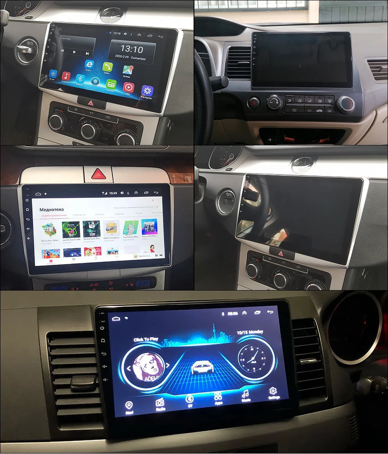 Central Multimídia Universal (2 DIN) - 7´ E 9´ Polegadas (Carplay e Android Auto sem fio)