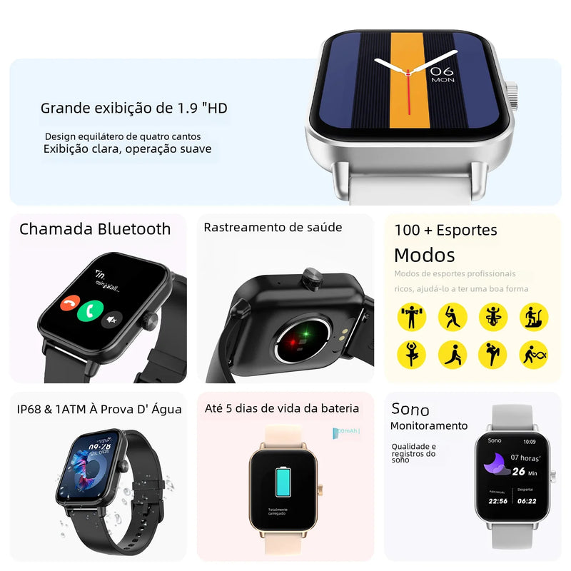 Smartwatch COLMI P81 - 1,9 Polegadas